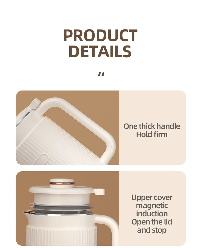 8-in-1 Automatic Nut Milk Machine & Coffee Maker – 40oz, Self-Cleaning, Delay Start, Keep Warm