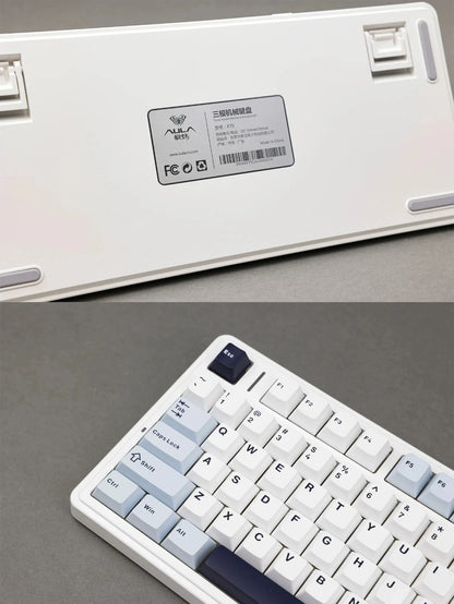 AULA F75 Mechanical Keyboard – 75% Layout, Tri-Mode (2.4G/BT/USB), RGB, Hot-Swap, PBT Keycaps