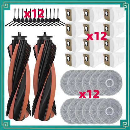 JONR P20 PRO / T5 Pro Robot Vacuum Replacement Parts | Main Brush, Side Brush, HEPA Filter, Mop Cloth
