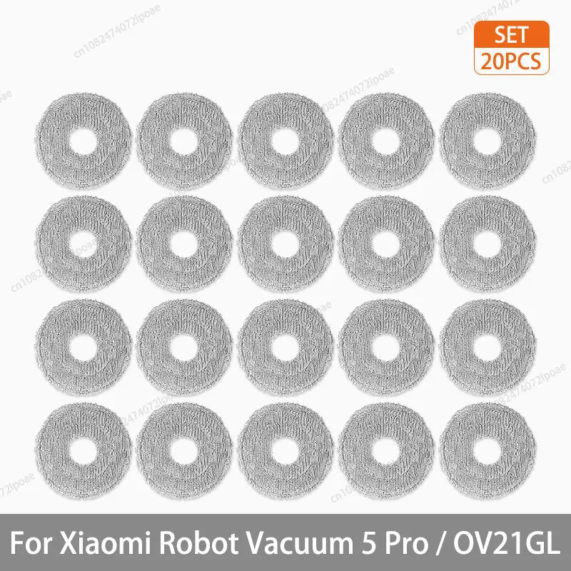 Xiaomi Robot Vacuum 5 Pro / OV21GL Spare Parts – Brush, Filter, Mop & Dust Bag