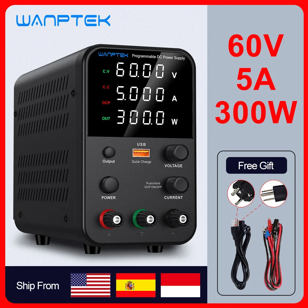 Wanptek Adjustable DC Lab Bench Power Supply