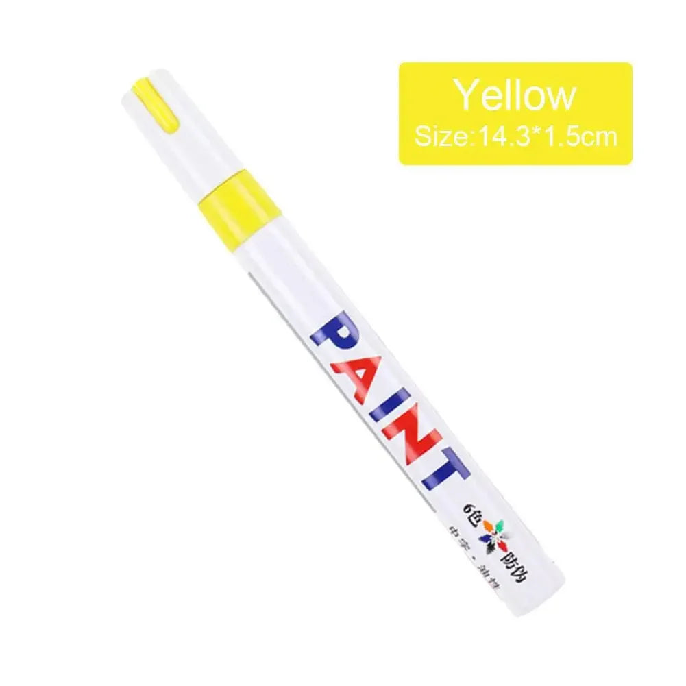 White Tyre Paint Pen Set | Waterproof Oil-Based Quick Dry Permanent Marker for Car Tyres (3pcs)