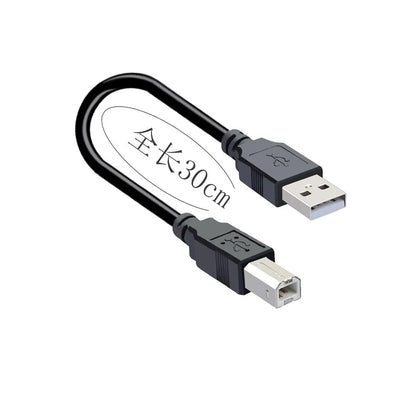USB 2.0 Type-A female to USB-B male printer cable adapter for electronics and printer connections.