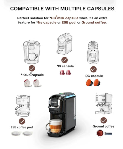 HiBREW H2B 5-in-1 Multiple Capsule Coffee Machine – 20Bar, Nespresso, Dolce Gusto & More
