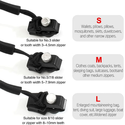 Universal Zipper Repair Kit – Instant Replacement Slider & Pull