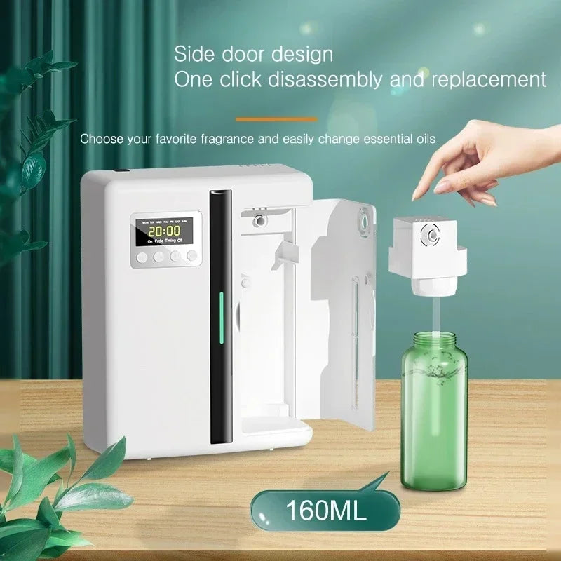 Bluetooth Smart Aroma Diffuser — 300m³ Coverage, Hotel & Home Air Freshener, Electric Fragrance Distributor
