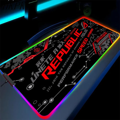 RGB Gaming Mouse Pad XXL with Backlight – Multiple Sizes, Non-Slip Rubber, 3mm
