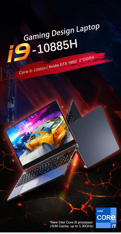16.1" Gaming Laptop | Intel i9-10885H / i7-8750H | NVIDIA GTX1650 4GB | Up to 64GB DDR4 | 144Hz IPS | Win 11
