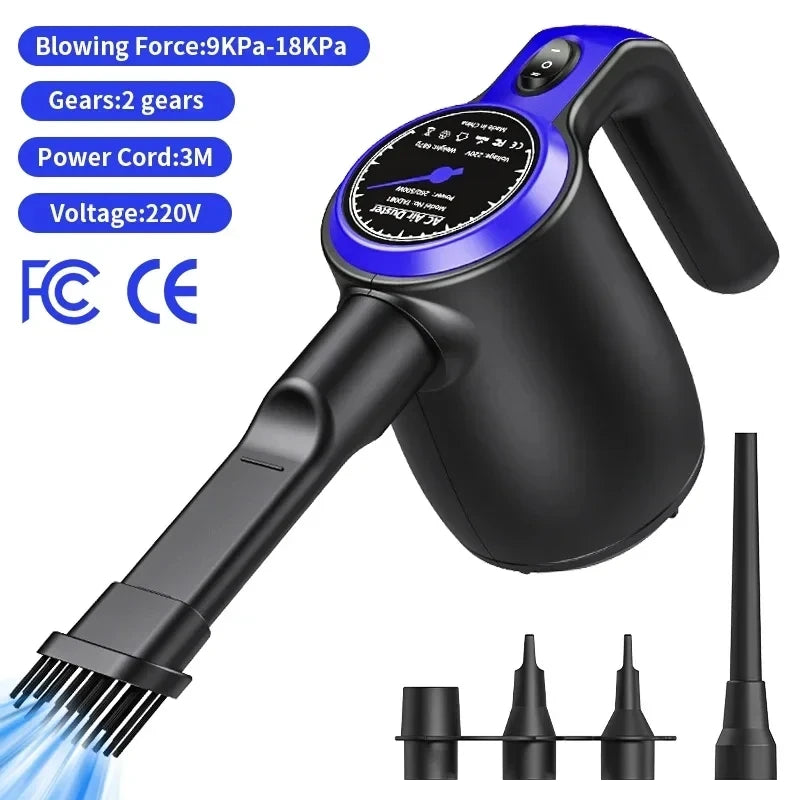 ATENGO TD08 500W Electric Air Duster – Cordless Handheld Blower & Vacuum for PC, Car, Desk