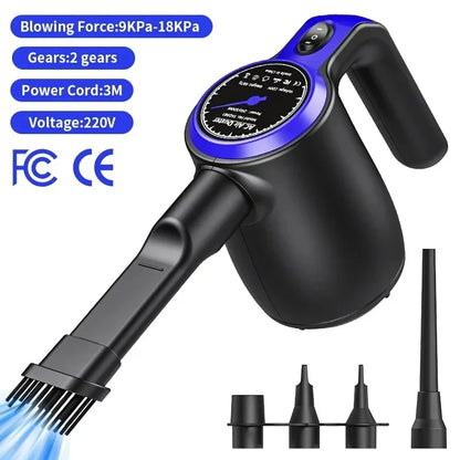 ATENGO TD08 500W Electric Air Duster – Cordless Handheld Blower & Vacuum for PC, Car, Desk