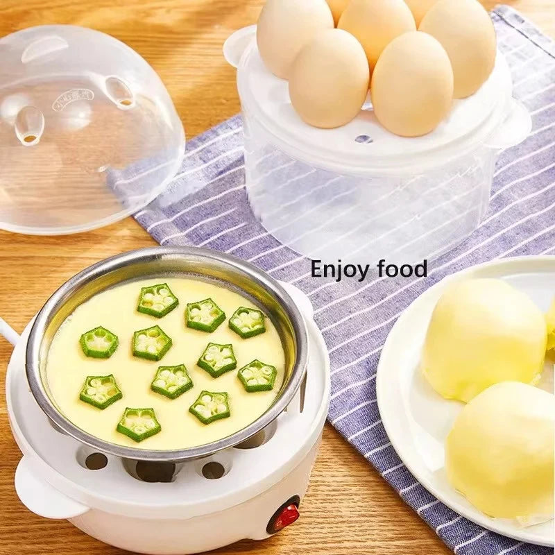 ATMDOG 350W Double Layer Electric Egg Boiler & Steamer – 7+ Eggs, 220V
