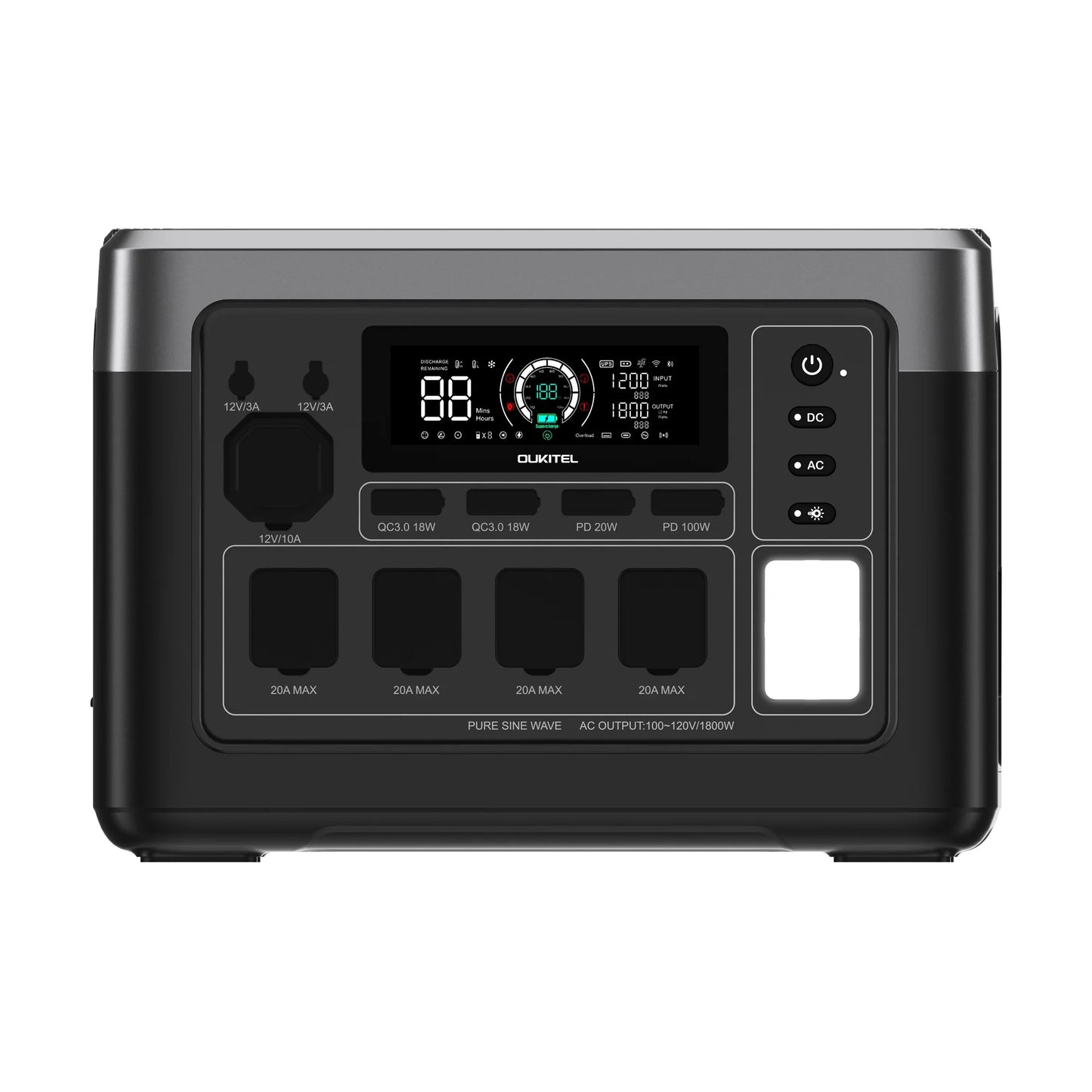 OUKITEL P1000 PLUS Portable Power Station 1800W | 1024Wh LiFePO4 | App Control