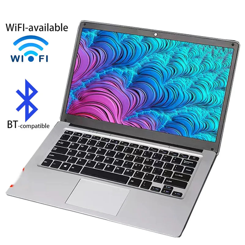 GMOLO 14" Netbook – Intel Celeron N3350, 4/6GB RAM, up to 256GB SSD, Wi-Fi, Windows 10