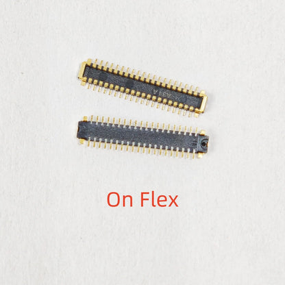 Pack of 10 LCD display FPC connectors for OPPO A15/A15S and Realme C11/C12/C15/Narzo 20/30 smartphones, electronic components.