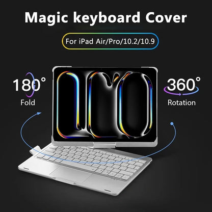 Magic Keyboard Case for iPad – Air 11/13, Pro 11/12.9, iPad 10th/7th-9th Gen, Backlit