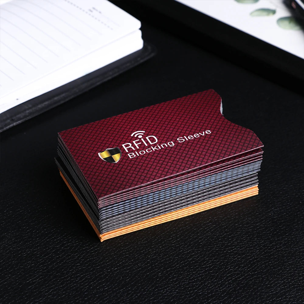 RFID Blocking Card Sleeve Protectors – 5 Pack