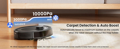 Lefant M2S Pro Robot Vacuum Cleaner – 10,000Pa, 240 Min, DTOF Laser Navigation, Auto-Empty, Ideal for Pet Hair