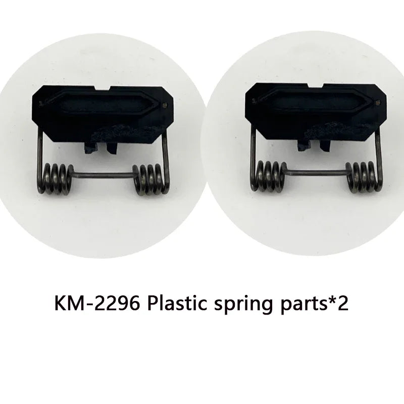 Kemei KM-2296 professional hair clipper replacement spring and plastic parts for hair cutting tools.