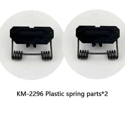 Kemei KM-2296 professional hair clipper replacement spring and plastic parts for hair cutting tools.