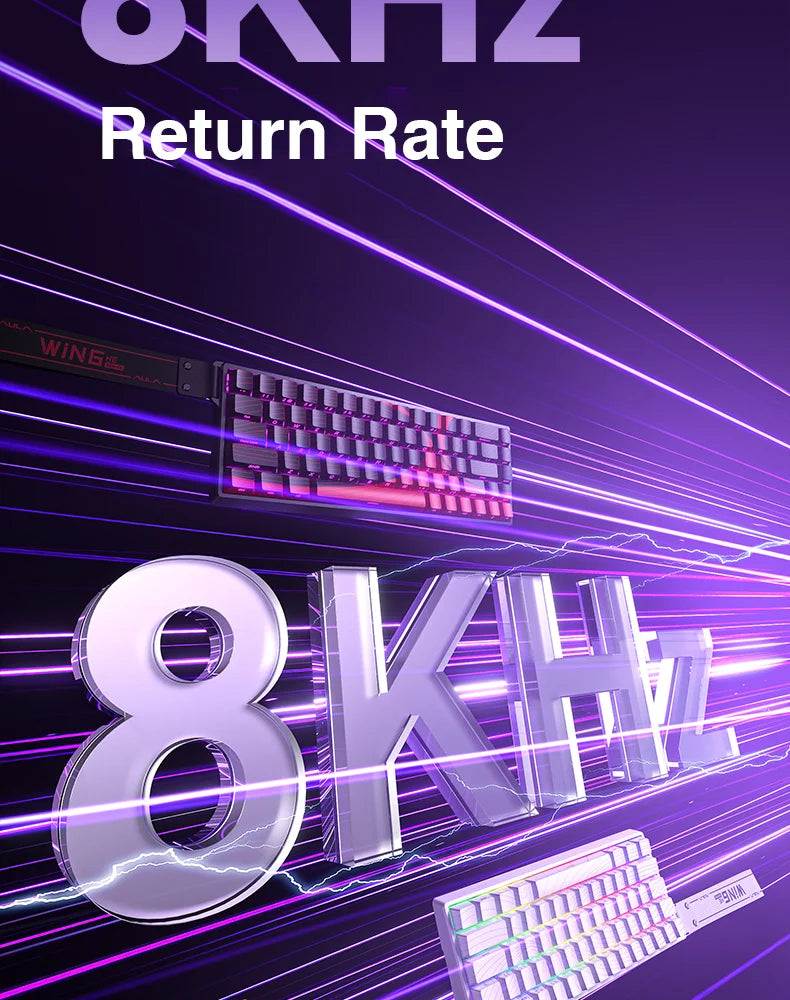 AULA WIN60 HE Magnetic Switch Keyboard – Rapid Trigger, 8K Polling, Hot-Swap, RGB, 60% Layout