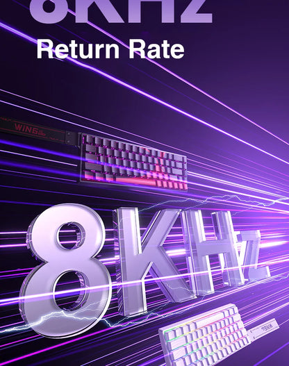 AULA WIN60 HE Magnetic Switch Keyboard – Rapid Trigger, 8K Polling, Hot-Swap, RGB, 60% Layout