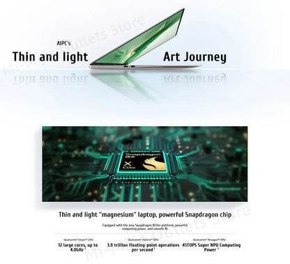 Honor MagicBook Art 14 – Snapdragon X Elite, 32GB DDR5, 1TB SSD, 14.6" 3.1K OLED, Windows 11