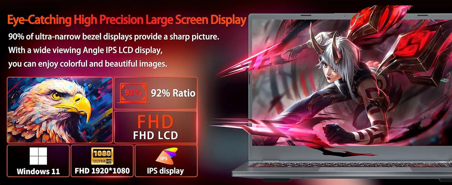 15.6" Gaming Laptop | Intel i9-10980HK / i9-9880H / i7-9750H | Up to 32GB DDR4 | Up to 1TB SSD | IPS | Win 11