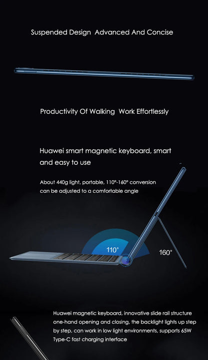 HUAWEI MateBook E 2-in-1 Tablet Laptop 12.6" OLED — Intel i5/i7, Up to 16GB RAM, Up to 512GB, Windows 11