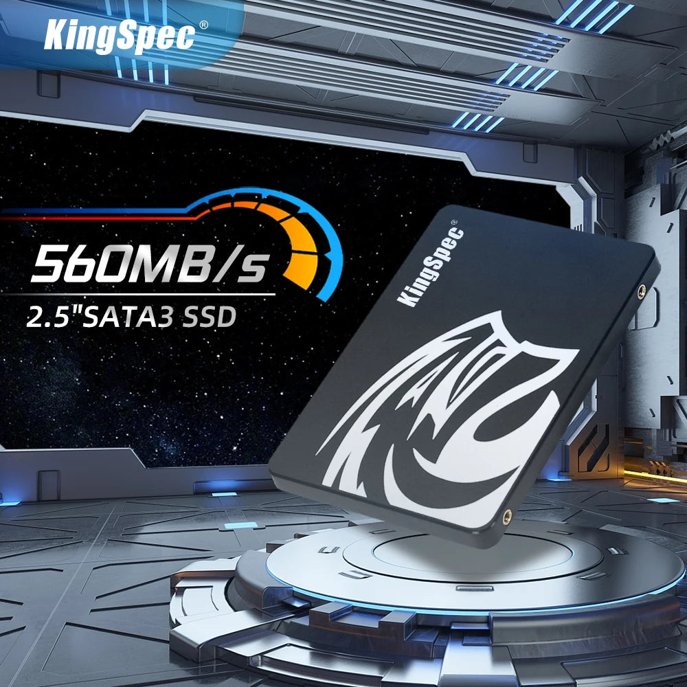 KingSpec SSD 2.5" SATA3 | 64GB–2TB | Internal Solid State Drive | For Laptop & Desktop PC