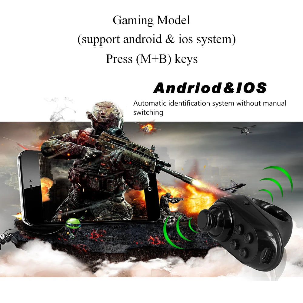 Bluetooth Gaming Finger Mouse – Game Controller Handle Adapter | Android & iOS