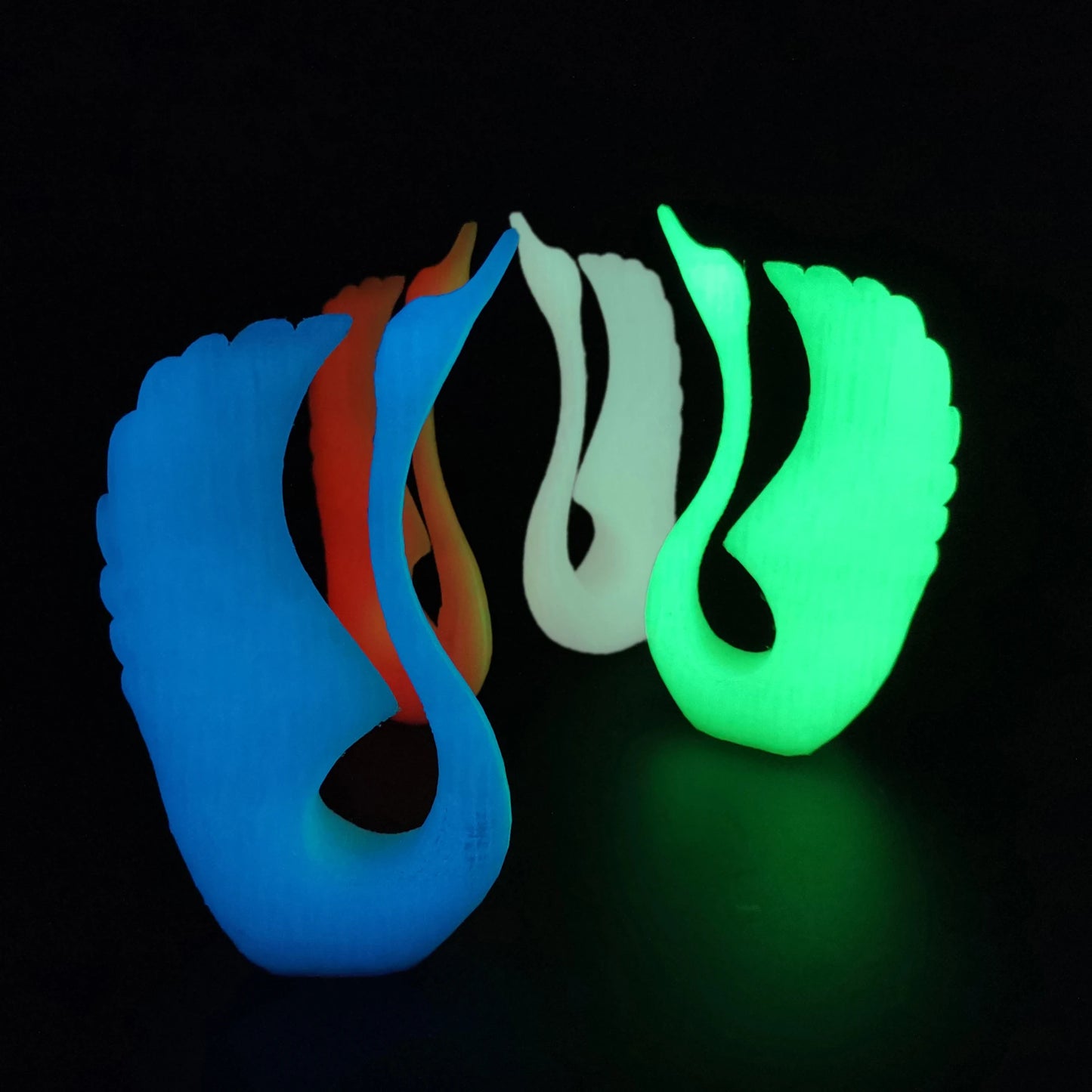 Glow-in-the-Dark PLA Filament – Luminous Purple, Green, Blue & Rainbow, 1.75mm for 3D Printers
