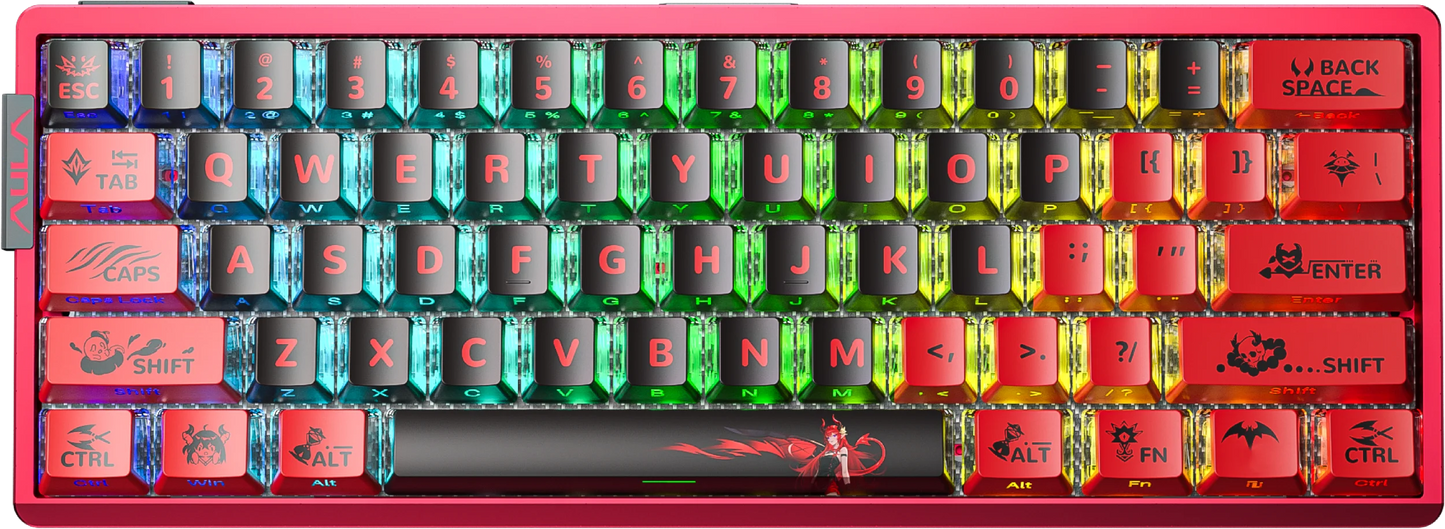 AULA AG60 60% Wired CNC Aluminum Mechanical Gaming Keyboard – 8000Hz Polling, RGB, 61-Key