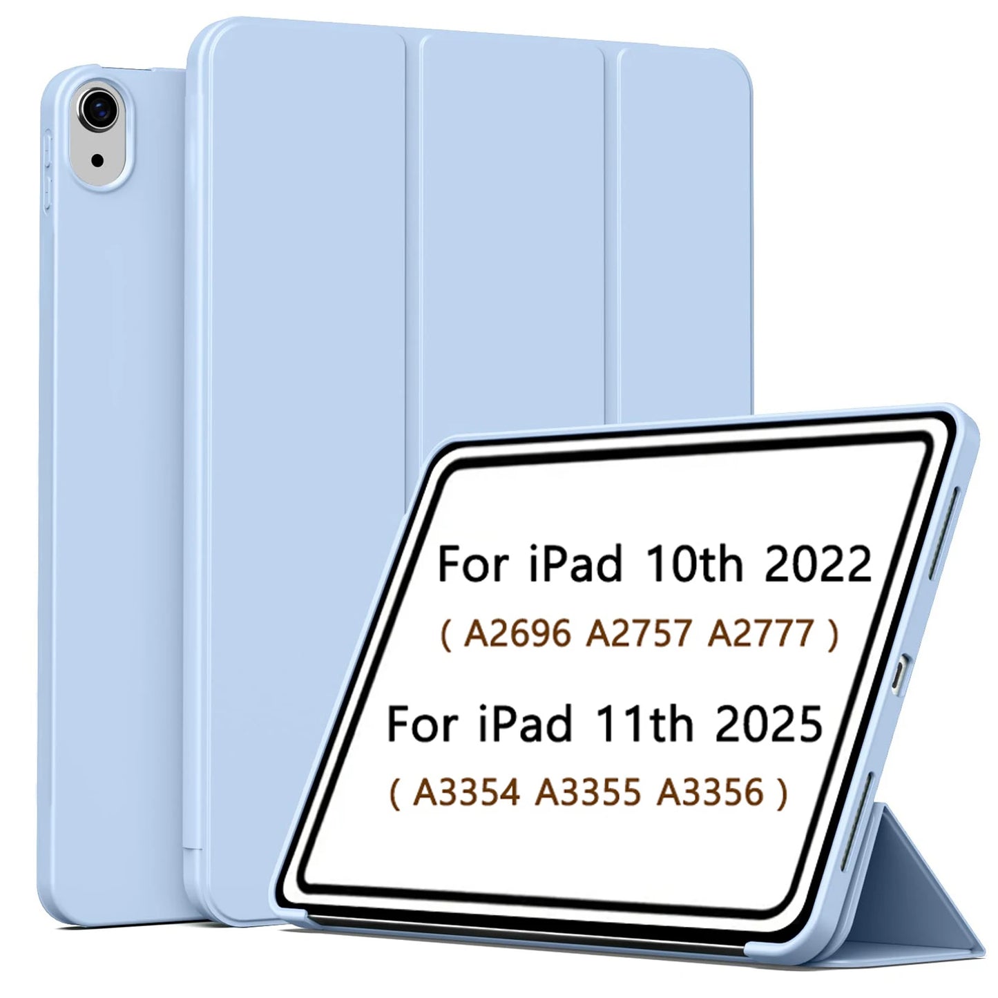 Magnetic Slim Trifold iPad Case – 11" 2025 / 10.9" 2022