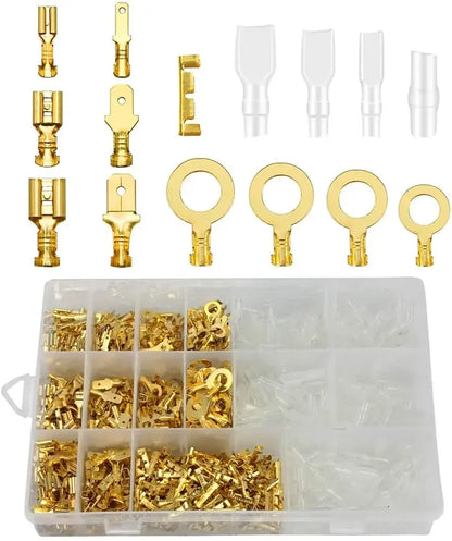 Insulated Spade Connector Kit – Male & Female Crimp Terminals 2.8/6.3mm