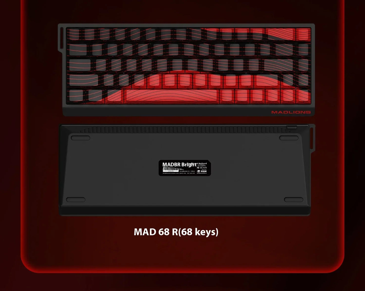 Madlions Mad 60He / Mad 68He Magnetic Switch Mechanical Keyboard – Wired, RGB, Esports