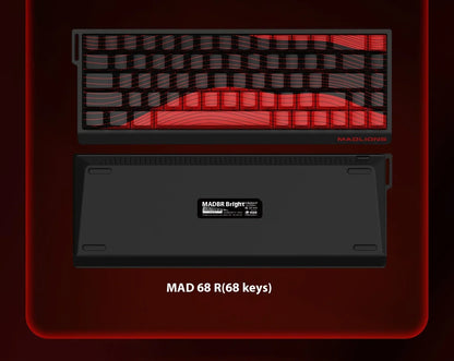 Madlions Mad 60He / Mad 68He Magnetic Switch Mechanical Keyboard – Wired, RGB, Esports