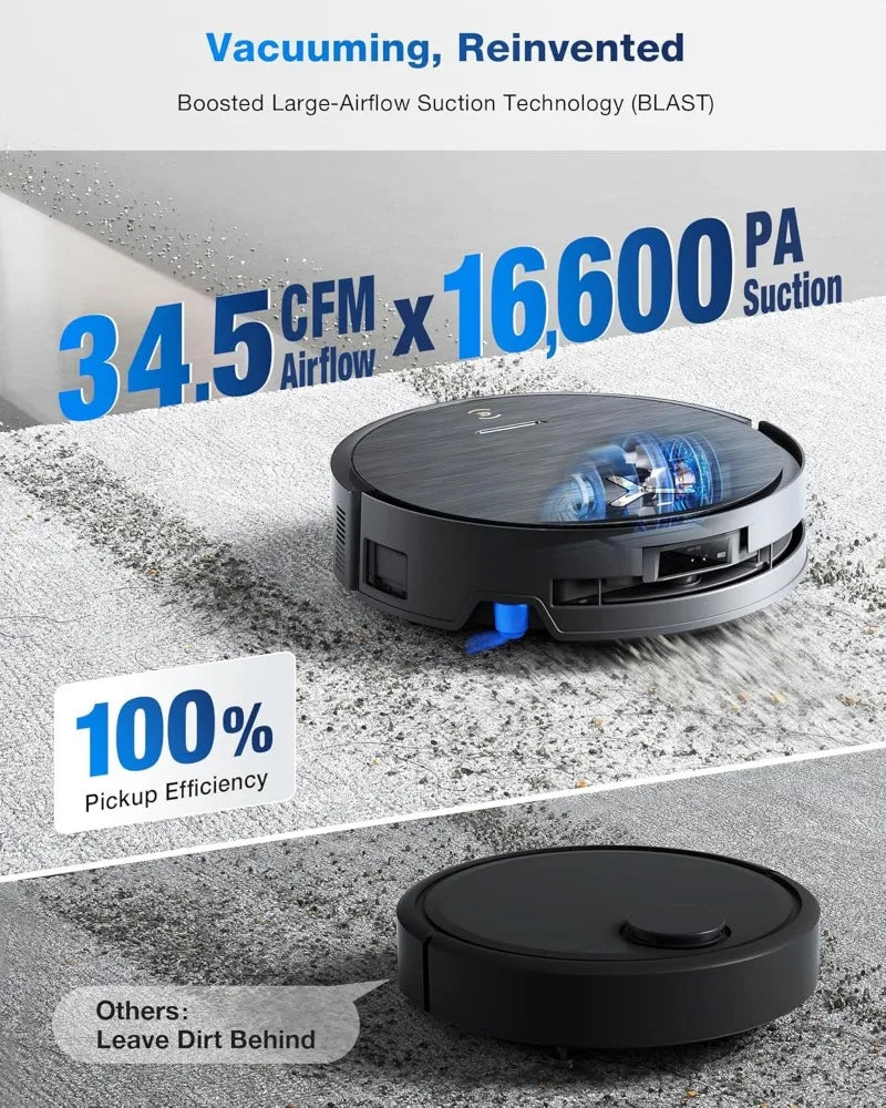 Ecovacs Deebot X9 Robot Vacuum Cleaner – 16000Pa Suction, AI Obstacle Avoidance