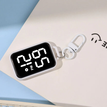 LED Keychain Pocket Watch | Digital Display for Students & Kids