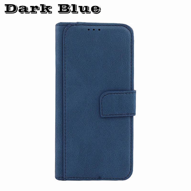 Blackview BV9200 wallet case with stand by R.E.D. Shopping, black leather phone holster cover with card slots and stand feature