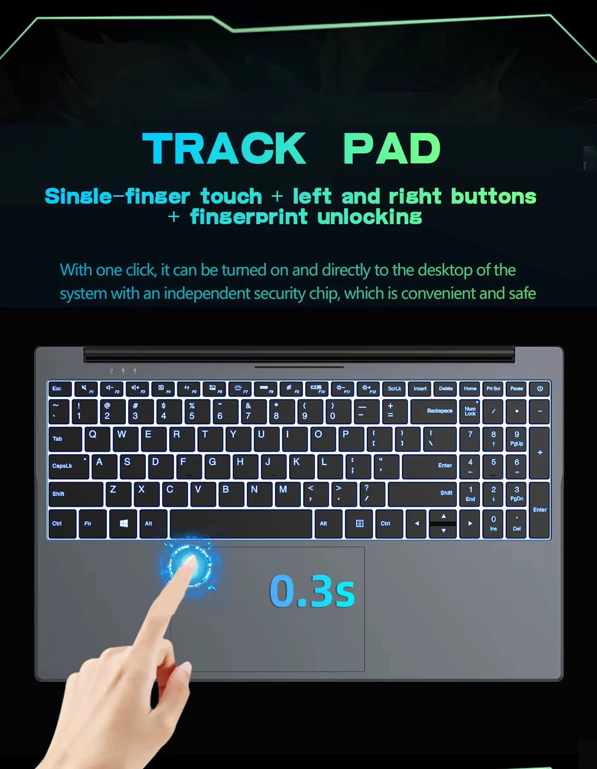 15.6" Laptop Intel Core i9-10980HK – 16GB RAM 1TB SSD Fingerprint Backlit Keyboard Windows 11