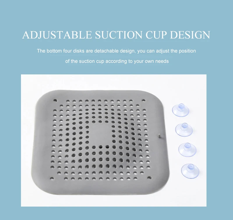 Silicone Sink & Drain Hair Catcher | Shower & Bathtub Filter Screen