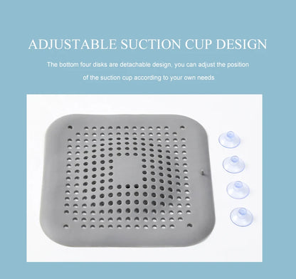 Silicone Sink & Drain Hair Catcher | Shower & Bathtub Filter Screen