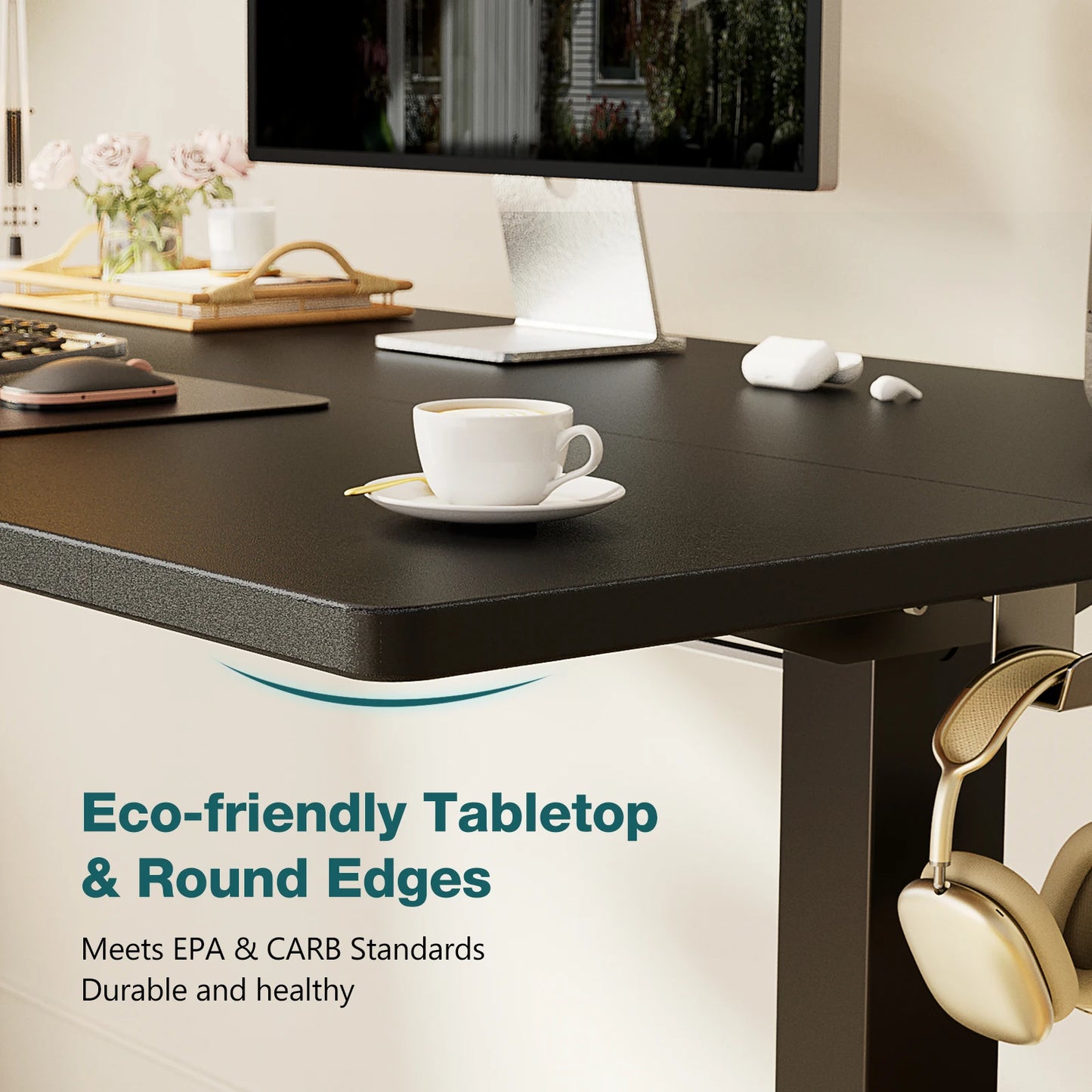 JHK Electric Standing Desk – Height Adjustable Ergonomic Workstation for Home Office