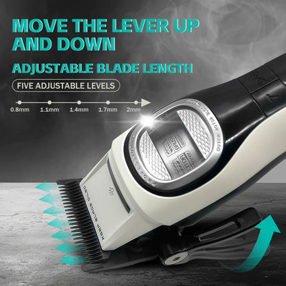 VGR V-888C Brushless Motor Cordless Hair Clipper – 7000-8000RPM, 2500mAh, 150min, Wet/Dry, Barber Trimmer