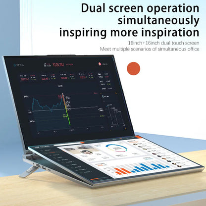 CRELANDER 16" Dual Touch Screen Laptop – Intel Core i7-1260P, 16/32/64GB DDR4, up to 4TB SSD, Windows 11