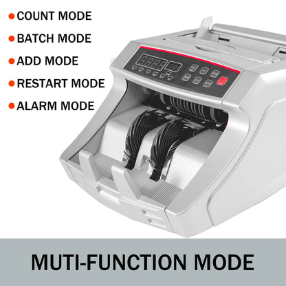 SucceBuy Money Counter 1000pcs/min – UV & MG Fake Banknote Detector, Euro