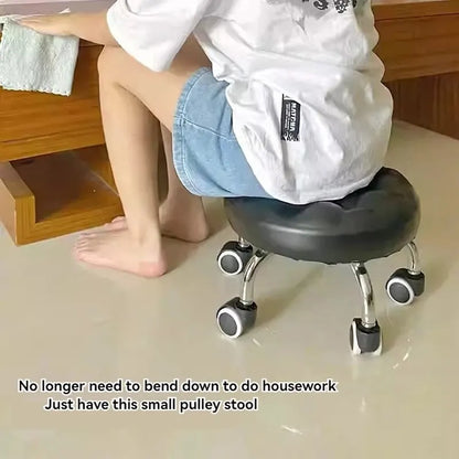 R.E.D. Shopping universal wheel stool with small size and wheels, ideal for household use and child learning to walk.