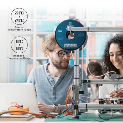 GEEETECH PETG 3D Printer Filament – 1.75mm, 1KG, Vacuum Packaging, Tangle-Free