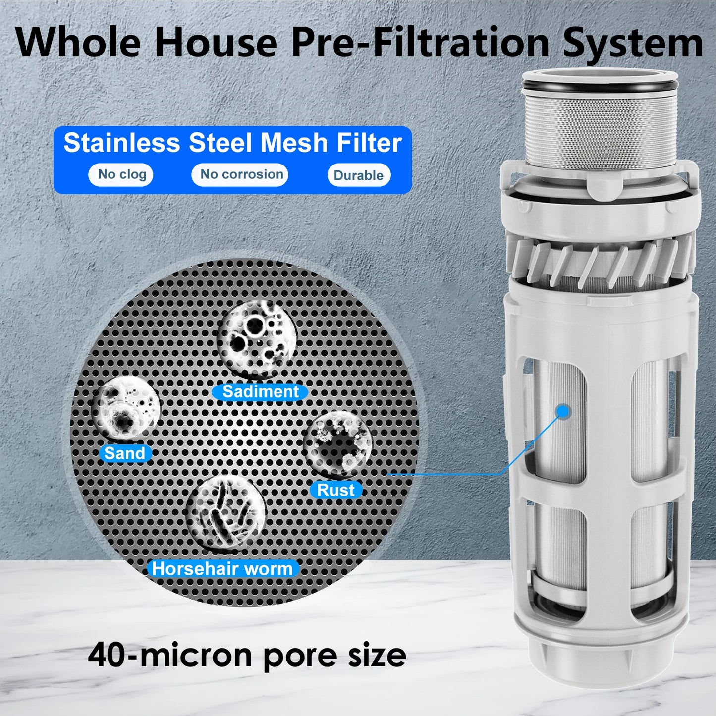 ALTHY PRE-AUTO2 Whole House Backwash Prefilter – Auto Self-Cleaning Sediment Filter