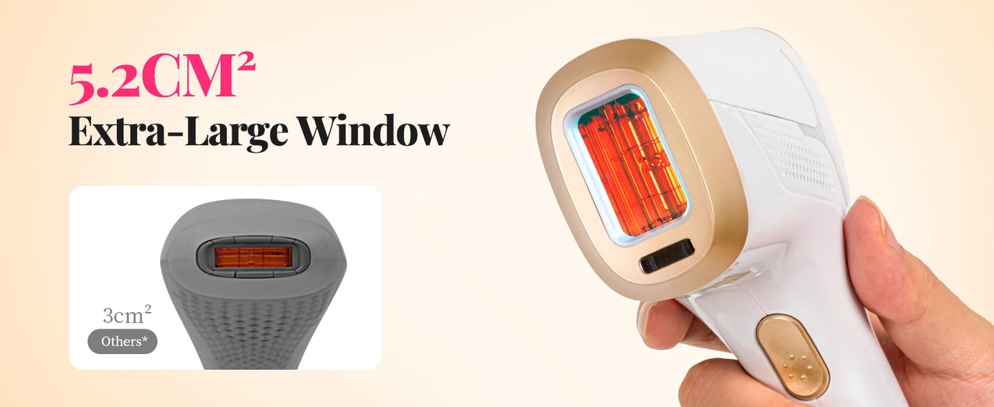 IPL Laser Hair Removal Device – 990,000 Flashes, Painless Permanent Hair Removal for Women & Men